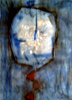 Titel: Der Spiegel, Technik: Pigmente auf Leinwand, Format: 70x50 cm