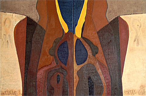 Titel: Hannibaal ante Portas, Technik: Öl auf Leinwand, Format: 60x60 cm