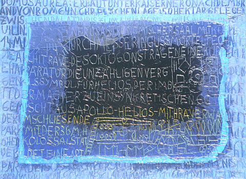 Grafik: Domus Aurea, Öl auf Leinwand, 150x110 cm